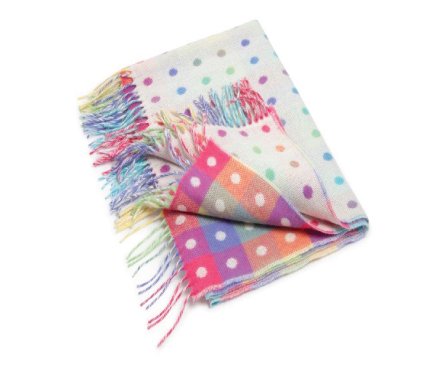 FoxFord Woolen MillsFoxford Lambswool Multi Spot Baby Throw