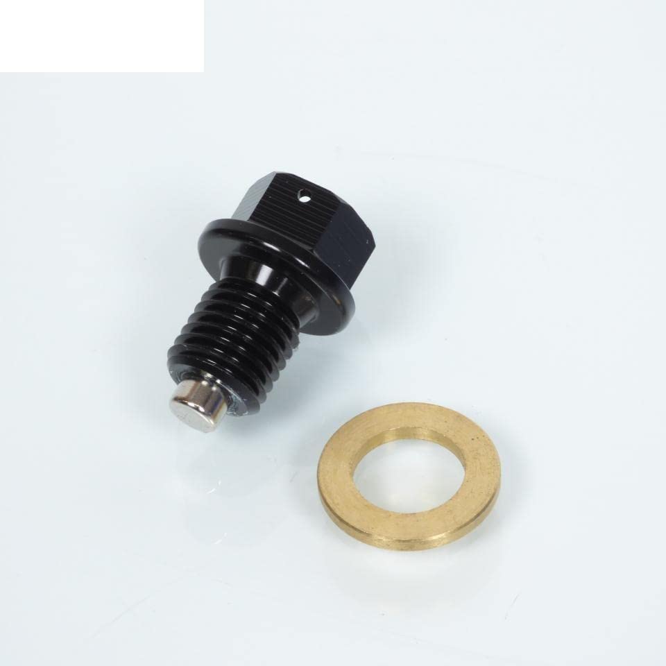 Tapón de vaciado magnético Tecnium M10 y paso 1.25 para el cárter de moto