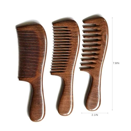 Set de 3 Peines de Madera de Nogal Antiestático miniatura 7