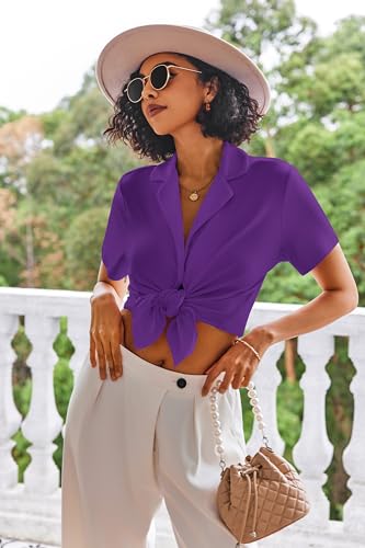 Image of Ekouaer Pajamas Set for Women Short Sleeve Sleepwear Button Down Pjs Lounge Sets Soft Nightwear