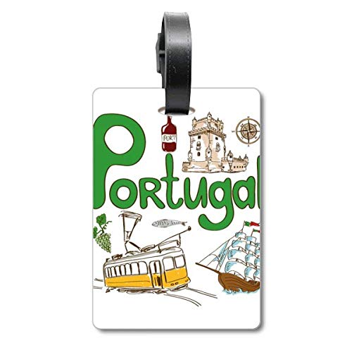 Étiquette valise drapeau Portugal accessoire bagage voyage