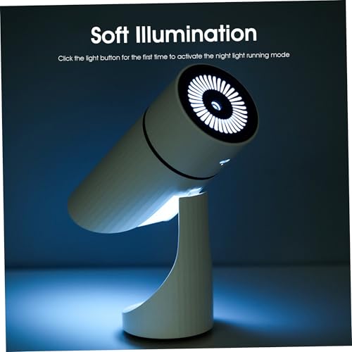 Mini humidificador portátil blanco recargable con niebla ajustable para coche 4