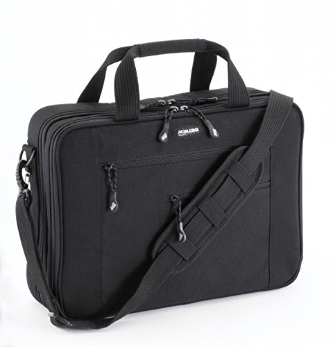 Mobile Edge Canvas Briefcase Compatible with 16” PC and 17” MacBook,2