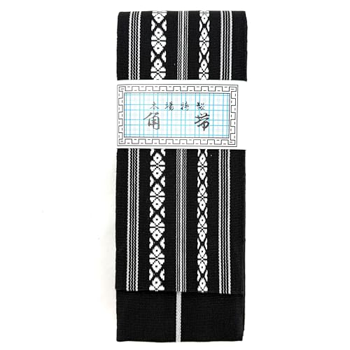 E-BOGU Traditional Japanese Kaku OBI Belt for Iaido (Made in Japan), One Size fits All, Available in Black, Gray, Navy Blue, White, and Green