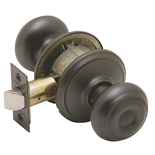 Image of Schlage Georgian Hall /Closet Passage Door Knob, Aged Bronze