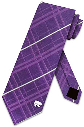 Kansas State Oxford Stripe Woven Silk Necktie