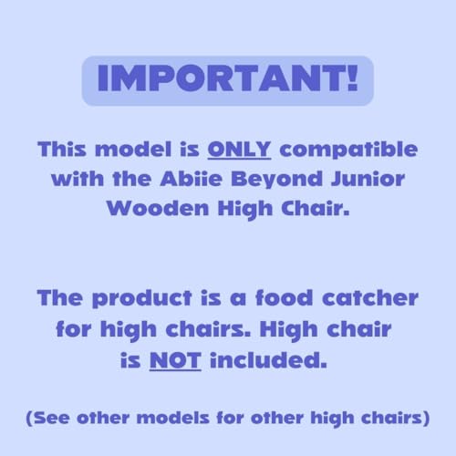Image of CATCHY - Food Catcher - Compatible with Abiie Beyond Junior High Chair + 12 Other High Chairs - Highchair Sold Separately - Baby & Toddler Food & Mess Catcher - Under High Chair Accessory | High Chair Food Catcher - High Chair Sold Separately - Baby & Toddler Food & Mess Catcher - Under High Chair Accessory