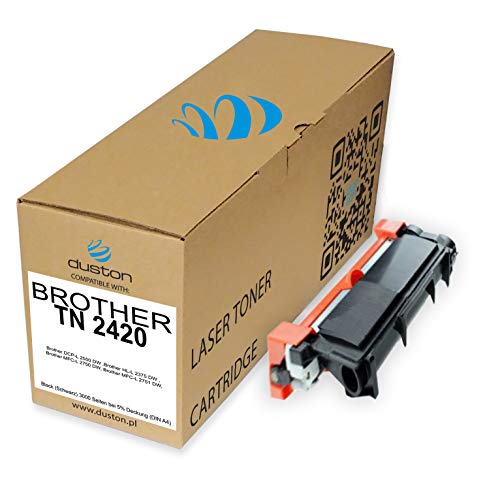 3x TN2420, TN-2420 Regenerated black toner cartridge Duston, compatible with Brother HL-2375 DCP-L2550 MFC-2750 - Image 2