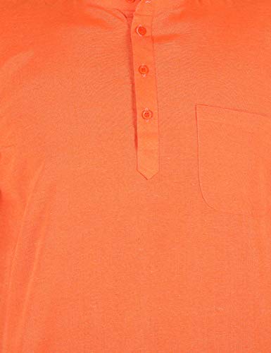 Image of LATEST CHIKAN Men's Cotton Regular Casual Strped Short Kurta Half Sleeves - (SK-LJ.DS.AS)