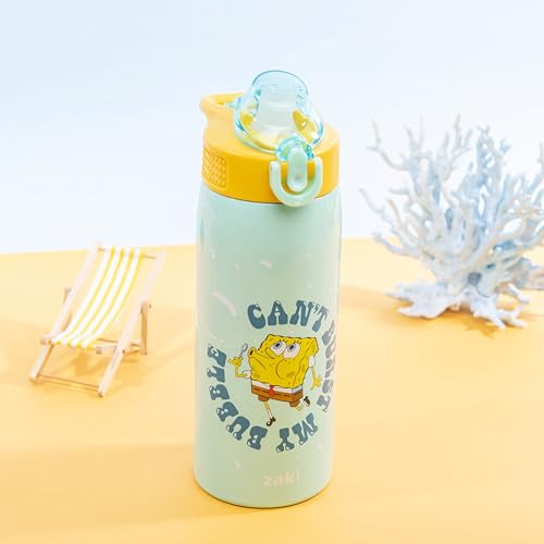 Image of Zak Designs SpongeBob Sage 19oz Leak-Proof Straw Kids Water Bottle