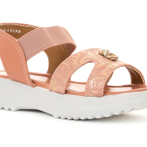 Image of Khadim's Adrianna Flat Platform Slingback Sandal for Girls (4.5-12 yrs)