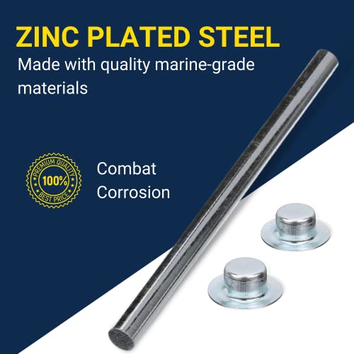 Tie Down Engineering 86031 Roller Shaft - 13-1/4 inch x 5/8 inch, Silver - image 4