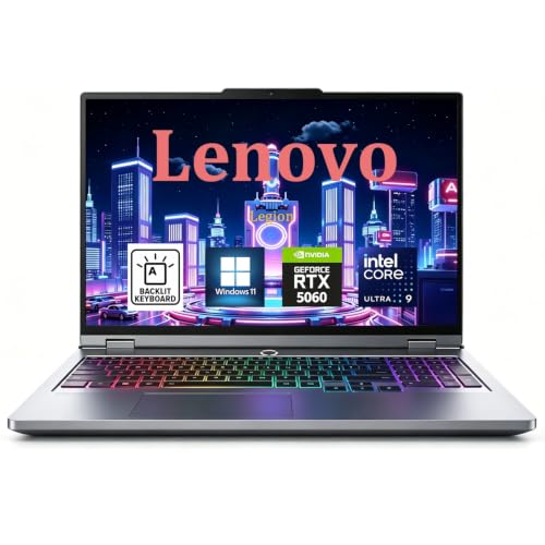 Image of Lenovo Legion 5 16 inch WQXGA(2560 x 1600) IPS 240Hz Gaming Laptop, Intel Ultra 9 275HX (Up to 5.4GHz), 64GB DDR5 RAM, 2TB SSD, NVIDIA GeForce RTX 5060 8GB GDDR7, Backlit Keyboard, WiFi 7, Win 11