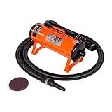 Electric Cleaner Company ECC Circuiteer II Portable Livestock Blower Dryer - 2-Speed Air for Cattle & Pet Grooming, Orange