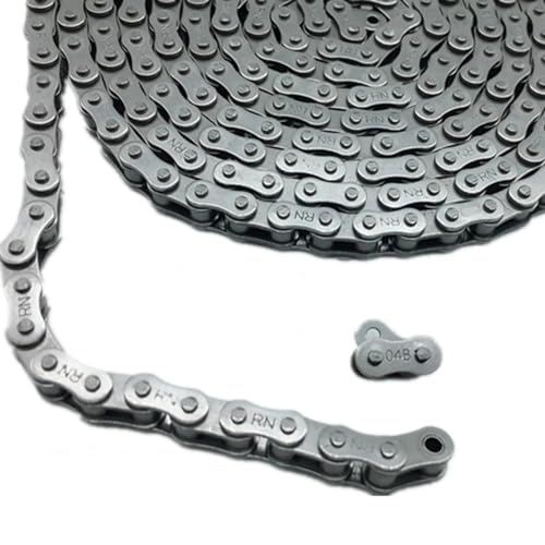 Generic 1Pcs 04B-1 Carbon Steel Roller Chain/Chain Connector, Chain Pitch 6mm, Half/Full Buckle Roller Industrial Chain/Join Buckle MINGPING (Size : Roller Chain 5M), ENCKGEQEE-ROLLERCHAIN5M