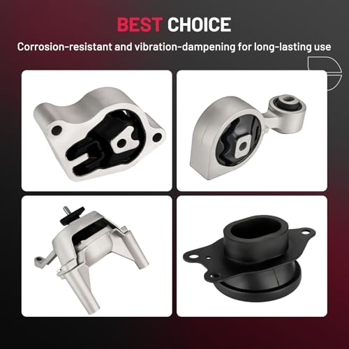 BDFHYK 4PCS Engine Motor and Trans Mounts Compatible with Nissan Altima 2007-2012 L4 2.5L Replace DEA: A4350,OEM NO: 11350-JA00A,DEA: A4353,OEM NO: 11210-JA000,DEA: A4339,OEM NO:11360-JA000