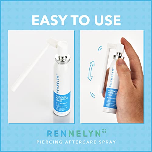 Rennelyn Piercing Aftercare Spray Piercing Cleaning Solution To Shrink Piercing Bumps And Heal New Stretched Piercings Soothing Mist 40Ml #TOP4