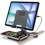 Stazione di ricarica per Apple, caricabatterie wireless per Apple iPhone 15/16/14/13, stazione di ricarica per iPad Mini, iWatch 10/9/Ultra 2, Air Pods, dock di ricarica wireless per dispositivi Apple