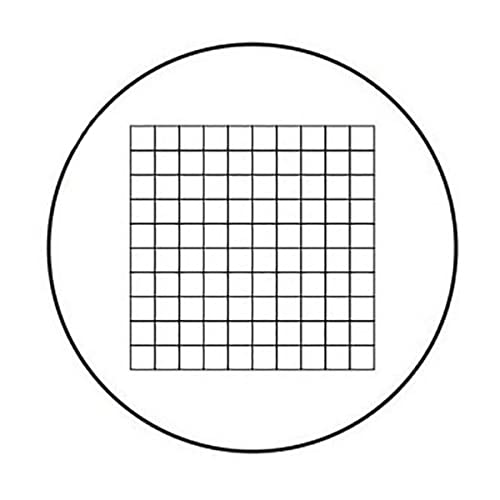 Microscope Eyepiece Micrometer Diameter 19mm Optical Glass Cross Ruler for Biogolical Microscope 23.2mm(MS-1-H)