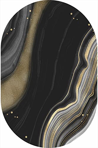 Rururug Alfombras Salon Grande Alfombra Moderna Alfombra Ovalada Negro Dorado Abstracto Para Sala De Estar Alfombras De Salón De Diseño Moderno Pelo Corto 160 X 280 Cm Rururug Alfombras Salon Grande Alfombra Moderna Alfombra Ovalada Negro Dorado Abstracto Para Sala De Estar Alfombras De Salón De Diseño Moderno Pelo Corto 160 X 280 Cm