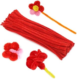 100 Pcs Pipe Cleaners Chenille Stems, Green Pipe Cleaners, Pipe Cleaners Craft supplies for DIY, Arts and Crafts Project Decoration