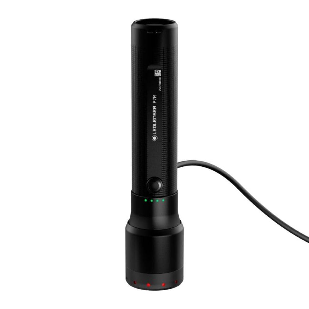 Ledlenser P7R latarka LED, ładowalna, 2000 lm, 320 m, USB-C, IP68, 80 h, 4 tryby - taktyka na wędrówki, awaryjne