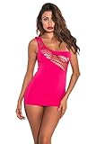 3WISHES Seamless Sweetie Chemise Rose Pink Lingerie/One Size