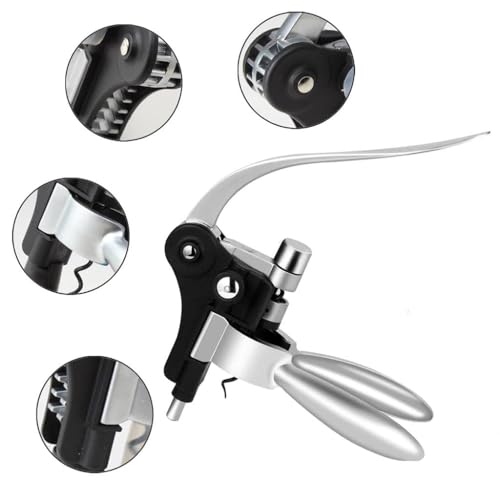 Wine Bottle Opener – Manual Hand Corkscrew with Rabbit Shaped Lever Pump & Non-Stick Screw, Easy Cork Removal, Durable Zinc Alloy Design – Perfect for Home, Bar & Hotel Use - Image 3