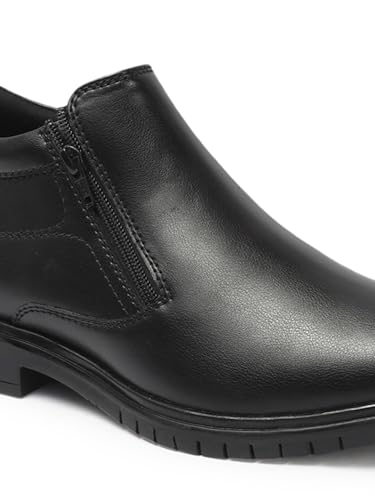Image of Carlton London Men's Chelsea Ziper Comfortable and stylish boot with Round Toe for Casual and Party Use