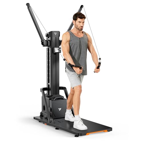 FITTRANSFORMER Titan Smart Home Gym All-in-One Strength Training and Ski Machine Digital Weight System for Full Body Workout Functional Gym Machine Squat Rack & Ski Machine