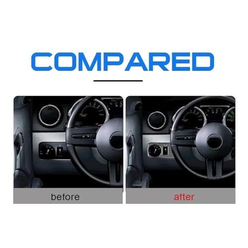 Cubierta de interruptor de faro autoadhesiva, embellecedor interior Mustang GT 2005-2009 5