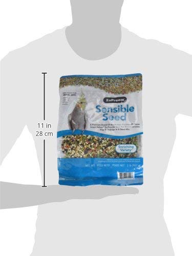 image for ZuPreem Sensible Seed Bird Food, Cockatiel, Lovebird, Quaker, Small Co
