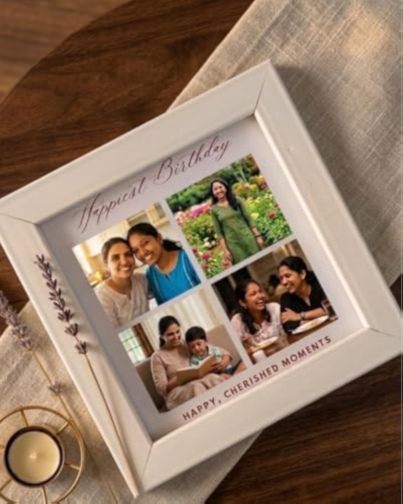 Glimfra Personalised Birthday Photo Collage Frame, Customisable