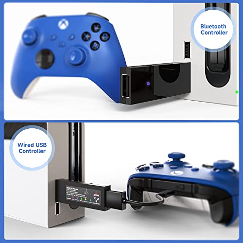 Mayflash Magic-S Ultimate Wireless Bluetooth Usb Adapter For Ps4, Switch, Macos, Windows, Raspberry Pi, Compatible With Xbox Series X & S Controller, Xbox One Bluetooth, Ps5 Controller And More #TOP4