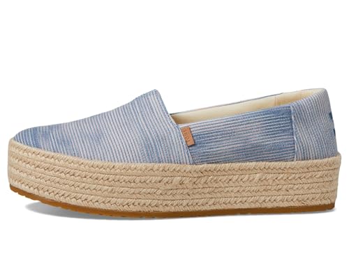 Image of TOMS Women's Valencia Platform Espadrille, Textile Upper, OrthoLite Insole