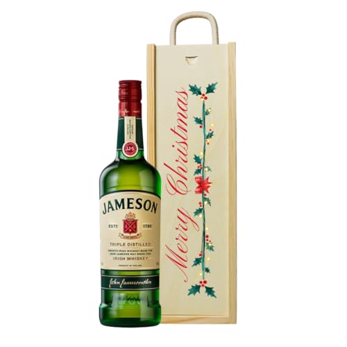 Merry Christmas Jameson Triple Distilled Irish Whiskey Gift Set – 70cl Bottle | 40% ABV | Smooth Irish Whiskey | Premium Christmas Set for Him or Her