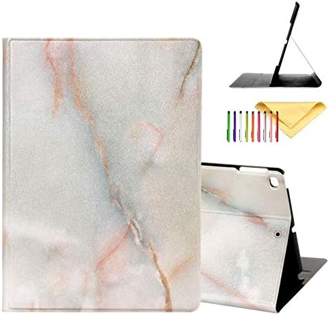 iPad 9.7 inch 2017/2018 Case/iPad Air/Air 2 Cover, Uliking [Marble Map Series] PU Leather Shockproof Shell Stand Smart Cover with Auto Wake/Sleep for Apple iPad 5th/6th Gen/iPad Air 1/2, Gold Map