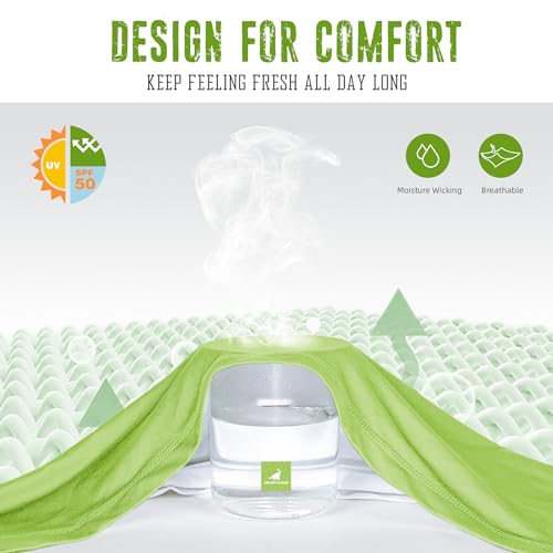 SURF CUZ Golf Shirt Moisture Wicking for Men Dry Fit Polo Shirts Short Sleeve Print Performance 4-Way Stretch4