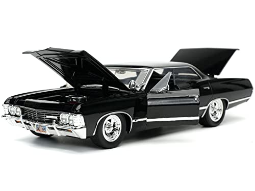 1967 Chevy Impala SS Sport Sedan Black & Dean Winchester miniatura 2