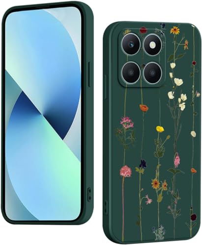 WOKEZ Blommigt Telefonfodral för Honor X6a – Ultratunn Silikon Skydd