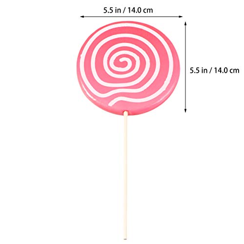 1Pcs Lollipop Crafts Lollipop Prop Cosplay Clown Swirl Lollipop Suckers Simulation Lollipop Crafts Photot Props Giant Lollipop Kids Toy Decorations Photography Accessories #TOP1