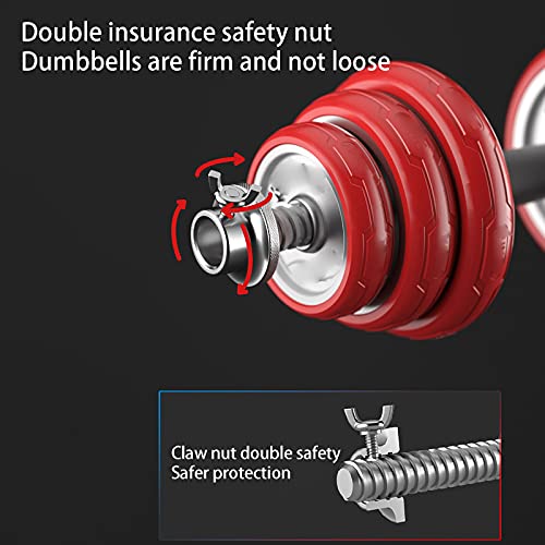 Dumbells Galvaniseerproces Dumbbell Gewichten Set (2 × 7,5 Kg) Dubbele Moer Dumbbell Gewichten Set Afneembaar Niet… - Afbeelding 6