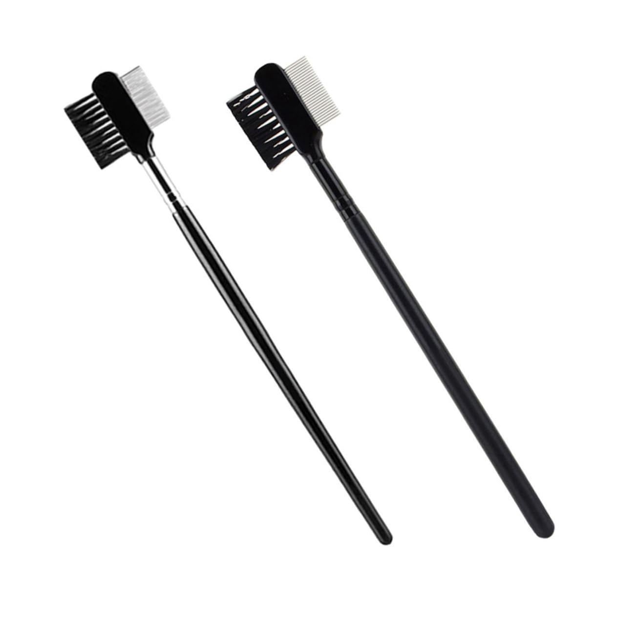 Beaupretty 2pcs Eyebrow Brush Shaper Eyelash Comb Portable Dual Use Makeup Tool for Eyebrows Eyelashes Compact Design Durable Easy to Use