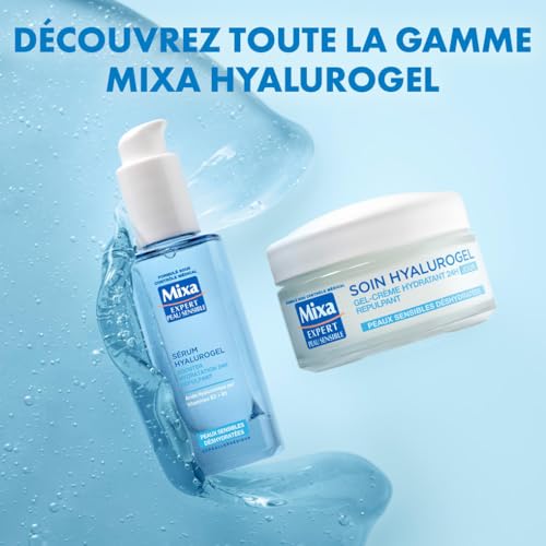 Mixa Expert Peau Sensible - Hyalurogel de routine - Booster Hydratation Répulpant 24 heures - Acide Hyaluronique Pur, Vitamine B3 + B5, Sérum + Soin – Image 5