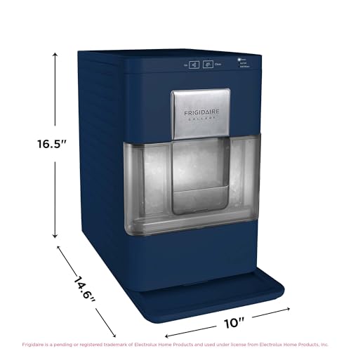 FRIGIDAIRE Gallery EFIC255 Countertop Crunchy Chewable Nugget Ice Maker, 44lbs per Day, Auto Self Cleaning, 2.0 Gen, Navy