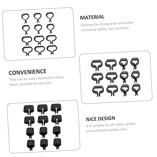 NUSITOU 12 Pçs Clipe De Cadeira De Vime Móveis Externos Prendedores De Módulo De Móveis Clipe De Sof