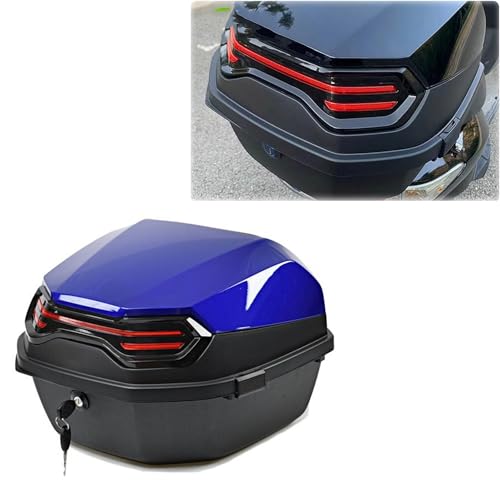 Top case pour moto et coffre arrière de rangement étanche avec dossier souple pour bagages