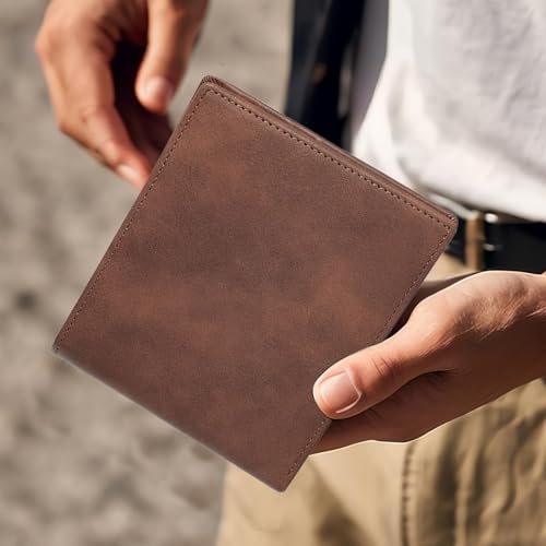 Top Grain Leather Wallet For Men - Ultra Strong Stitching Leather Wallets | Bifold Slim Wallet | Card Holder Pocket For Casual Outings Travel Trips Business Meetings Weekend Getaways Formal Events3
