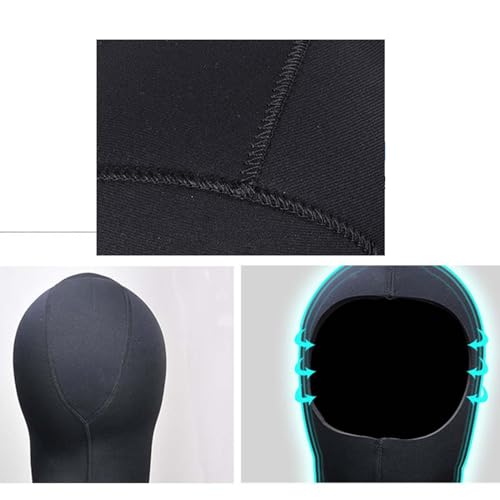 Gorro de neopreno aislante e impermeable con elasticidad para natación 3