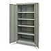 Hallowell Commercial Storage Cabinet - 48" Wx24 Dx72 H - Unassembled - Gray - Gray